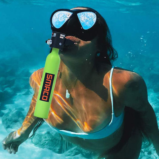 Mini Bouteille De Plongée FUROMG 0,5 L – Air Comprimé 3000 PSI, équipement Plongée Loisir Ou Secours